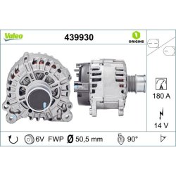 Alternator VALEO 439930 OE Ref 04E903015D