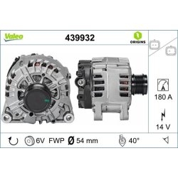 Alternator VALEO 439932 OE Ref 9810527180