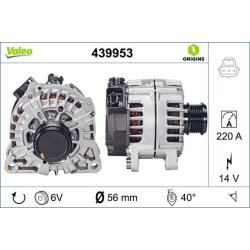 Alternator VALEO 439953 OE Ref 1870356