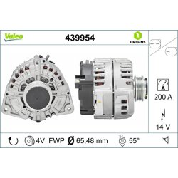 Alternator VALEO 439954 OE Ref 0009061705