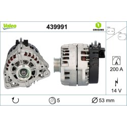 Alternateur VALEO 439991 pour MERCEDES OE 0009063903 VALEO