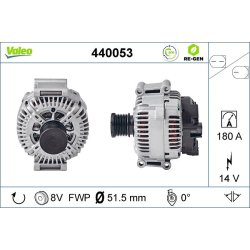 Alternator VALEO 440053 OE Ref 6421540302