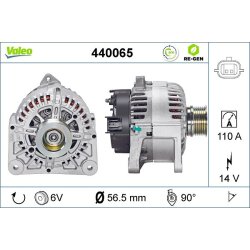 Alternateur VALEO 440065 pour RENAULT, référence OE 7711368728 VALEO