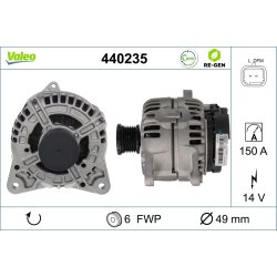 Alternator VALEO 440235 OE Ref 7711135942