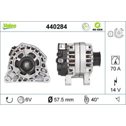 Alternator VALEO 440284 OE Ref 5702K1