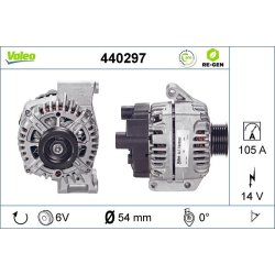 Alternator VALEO 440297 OE Ref 5705NY