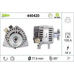Alternateur VALEO 440420 pour FORD FOCUS OE 1464564 VALEO