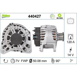 Alternator VALEO 440427 OE Ref 231003288R
