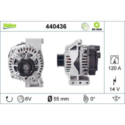 Alternator VALEO 440436 OE Ref 51892460
