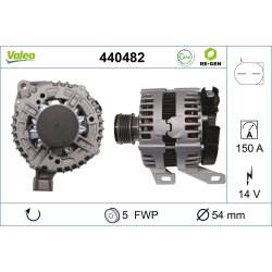 Alternator VALEO 440482 OE Ref 1379701