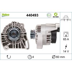Alternator VALEO 440493 OE Ref 5895033