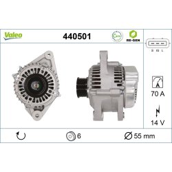 Alternator VALEO 440501 OE Ref 270600J010