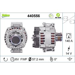Alternator VALEO 440556 OE Ref 06J903023N