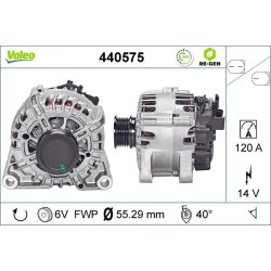 Alternateur VALEO 440575 pour FORD, VOLVO OE 1685791