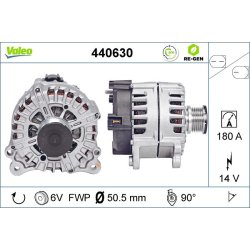 Alternator VALEO 440630 OE Ref 04L903017A