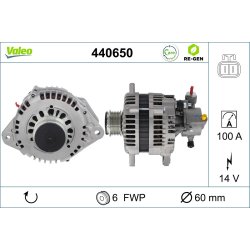 Alternator VALEO 440650 OE Ref 8973551980