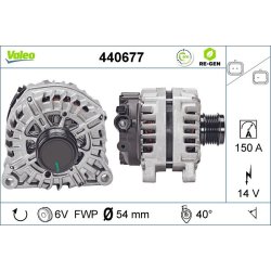 Alternator VALEO 440677 OE Ref 9810525380