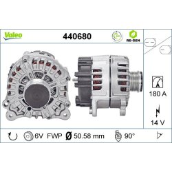 Alternator VALEO 440680 OE Ref 059903017P
