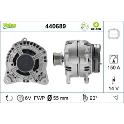 Alternator VALEO 440689 OE Ref 2310000Q0M