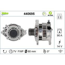 Alternator VALEO 440695 OE Ref 23100VC100