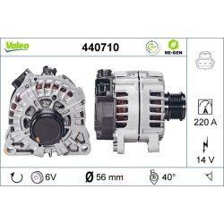 Alternator VALEO 440710 OE Ref 1870356
