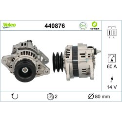 Alternator VALEO 440876 OE Ref 231007T400