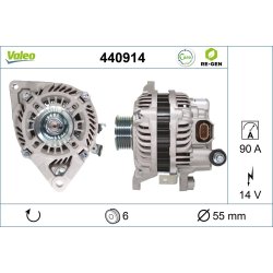 Alternator VALEO 440914 OE Ref ZJ3818300