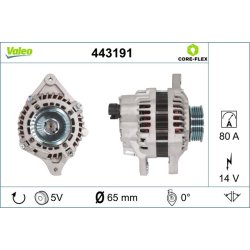 Alternateur VALEO 443191 pour HONDA CIVIC, JAZZ OE 31100PWA004 VALEO