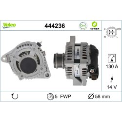 Alternator VALEO 444236 OE Ref 2706027070