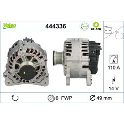 Alternator VALEO 444336 OE Ref 04C903023J
