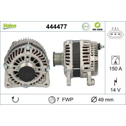 Alternateur VALEO 444477 pour NISSAN, RENAULT, OE A3TJ3881 VALEO