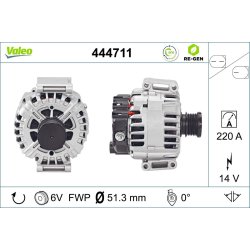 Alternator VALEO 444711 OE Ref 6461540802