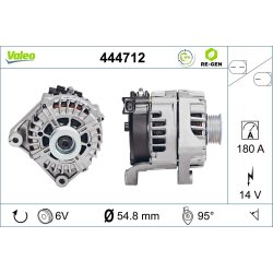 Alternator VALEO 444712 OE Ref 12317802261