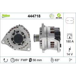 Alternator VALEO 444718 OE Ref 1608840980