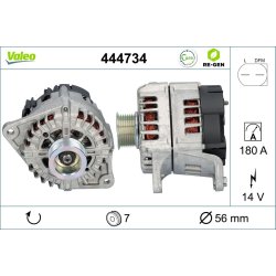 Alternateur VALEO 444734 pour FIAT DUCATO OE 504280010 VALEO