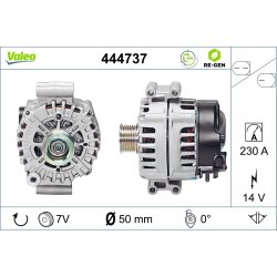 Alternator VALEO 444737 OE Ref 12314595890