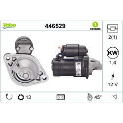 Starter Motor VALEO 446529 OE Ref 8980147430