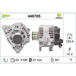Alternator VALEO 446765 OE Ref 373002A401
