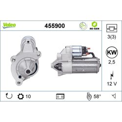 Démarreur VALEO 455900 pour CITROËN, PEUGEOT XM, 605 OE 5802G4 VALEO