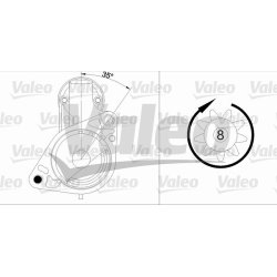 Démarreur VALEO 455984 pour NISSAN MICRA OE 23300-1F700