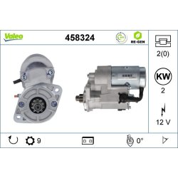 Démarreur VALEO 458324 pour HYUNDAI, KIA OE 3610027000