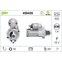 Démarreur VALEO 458426 pour MERCEDES OE 2769062500 VALEO