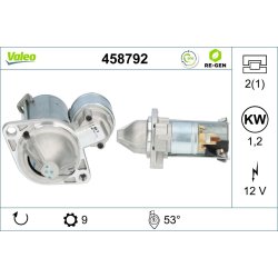 Démarreur VALEO 458792 pour BMW OE 7523450 VALEO