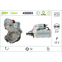 Démarreur VALEO 458905 pour FORD TRANSIT OE 1731711 VALEO