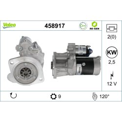 Starter Motor VALEO 458917 OE Ref 2330077450