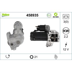 Starter Motor VALEO 458935 OE Ref 5802AH