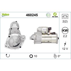 Démarreur VALEO 460245 pour HYUNDAI H-1 OE 36100-42305