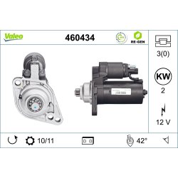 Starter Motor VALEO 460434 OE Ref 02Z911023F