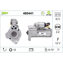 Starter Motor VALEO 460441 OE Ref 2H0911023