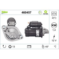 Starter Motor VALEO 460457 OE Ref 8980147430